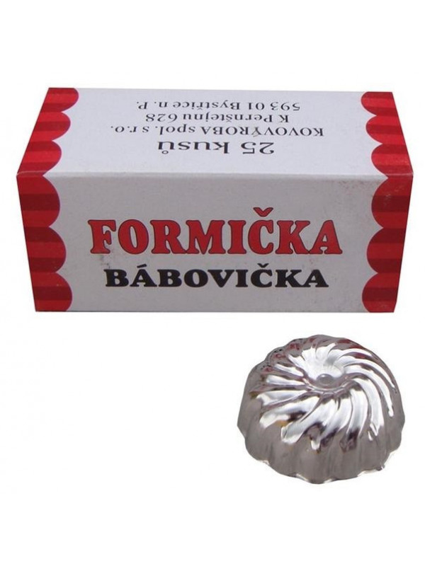 Formička bábovička ¤4cm 25ks  CZ