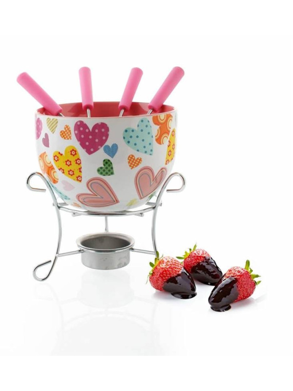 Fondue keramika 6ks  CHOCO HEARTS