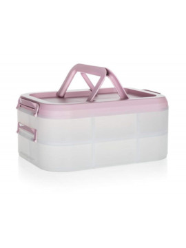 Box na potraviny PIKNIK DUO PINK 40x28x18cm