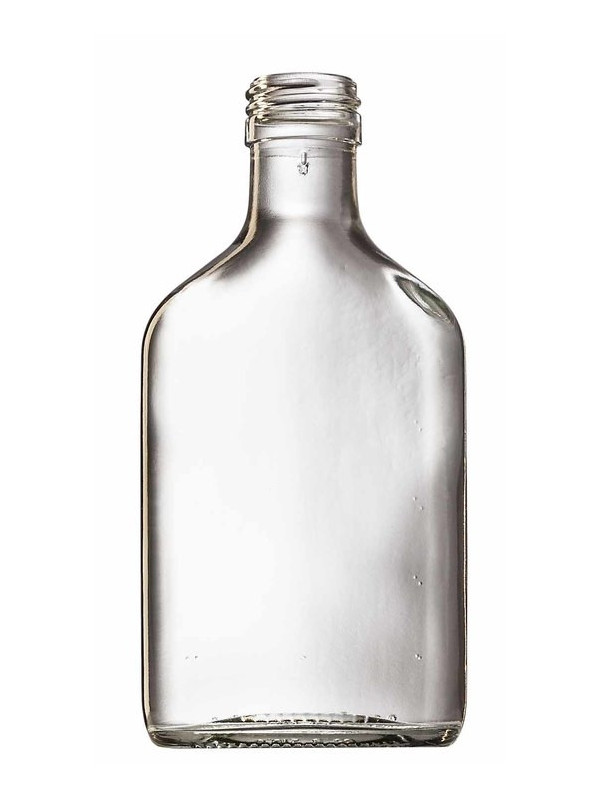 Láhev sklo  200ml PLACKA FLASK čirá bez víčka