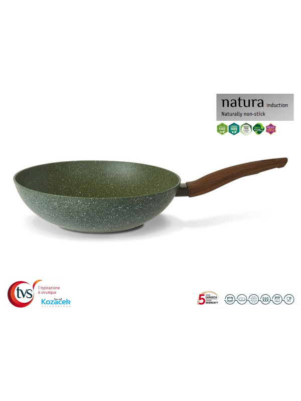 Pánev WOK nepřilnavá ¤28cm  NATURA vč. indukce