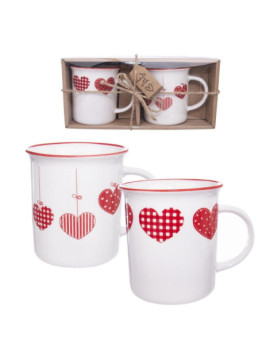 Hrnek porcelán 350ml  HOME LOVE 2ks