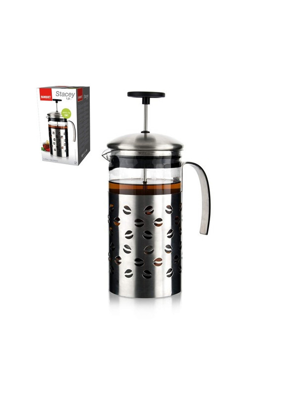 Konvice french press 1000ml sklonerez s filtrem  STACEY